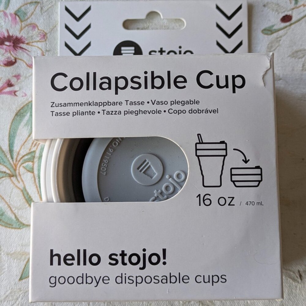 Brand new collapsible cup16oz hot cold beverages on the go reusable eco-friendly